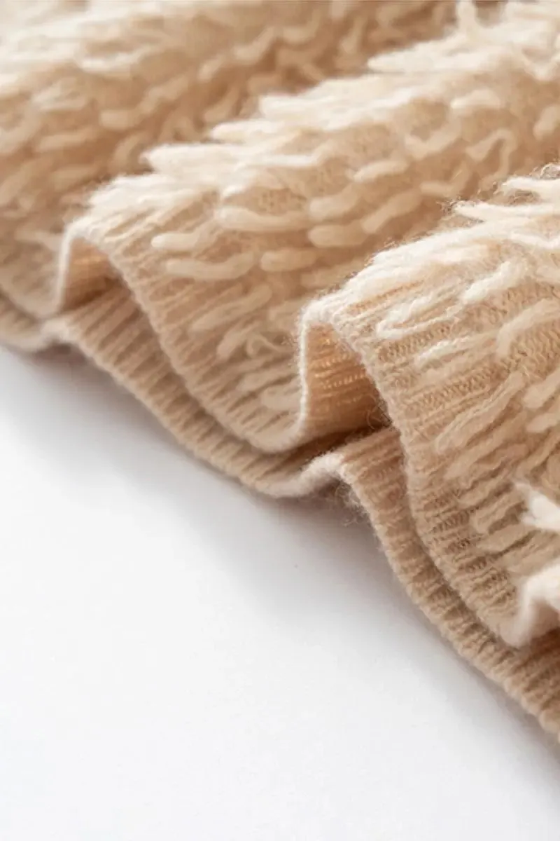 100 Cashmere Chunky Loop-Knit Crewneck Sweater