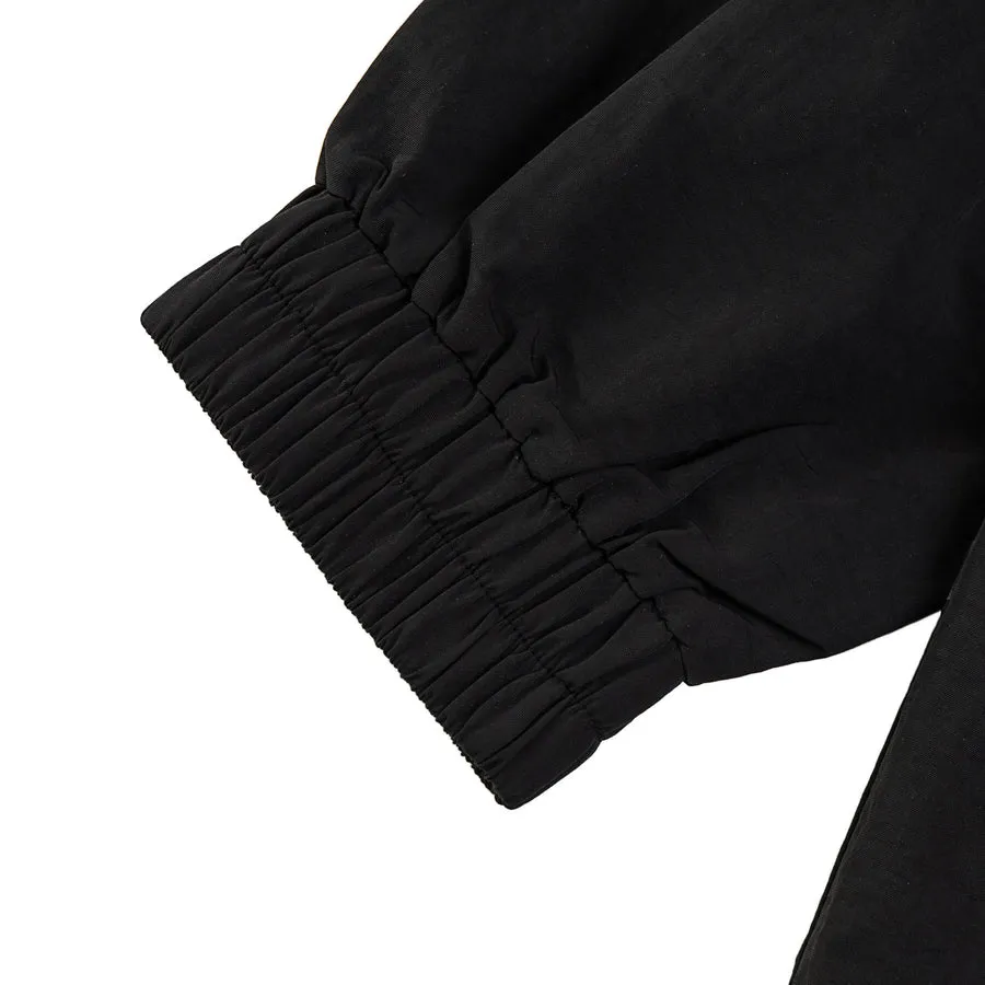 A[S]USL NYLON ZIPPER POCKET JACKET-BLACK