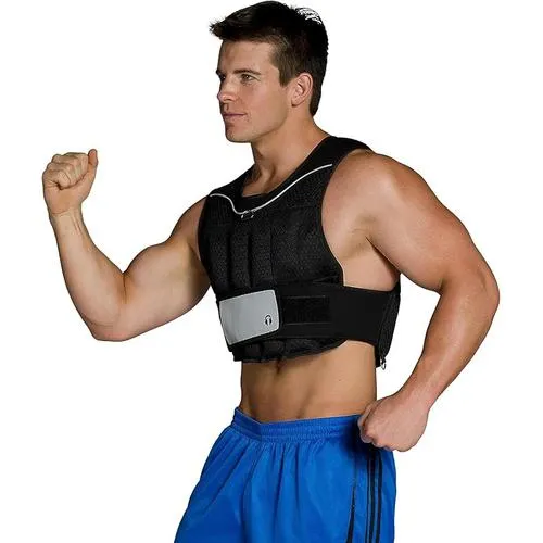 CAP Adjustable Weighted Vest for Strength Training w/ Removable Weights