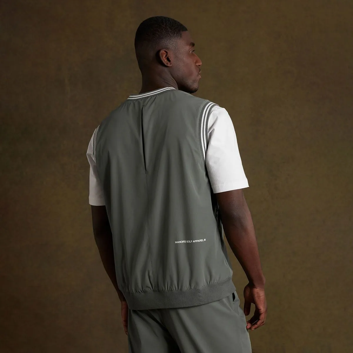 Course Crewneck Vest Green - AW24