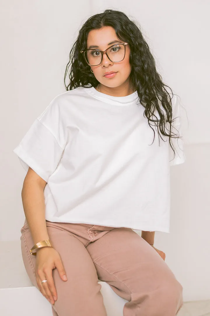 French Terry Box Tee | Off White