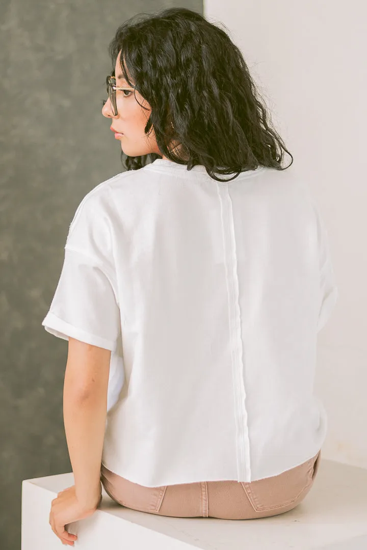 French Terry Box Tee | Off White