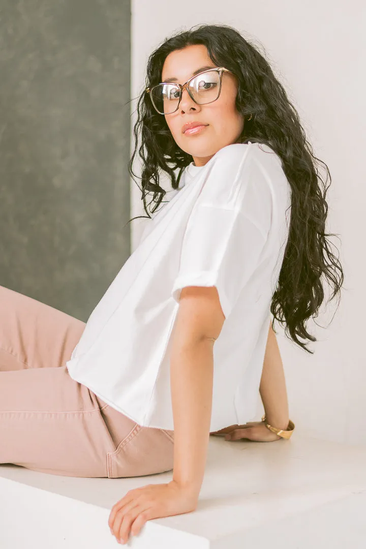 French Terry Box Tee | Off White