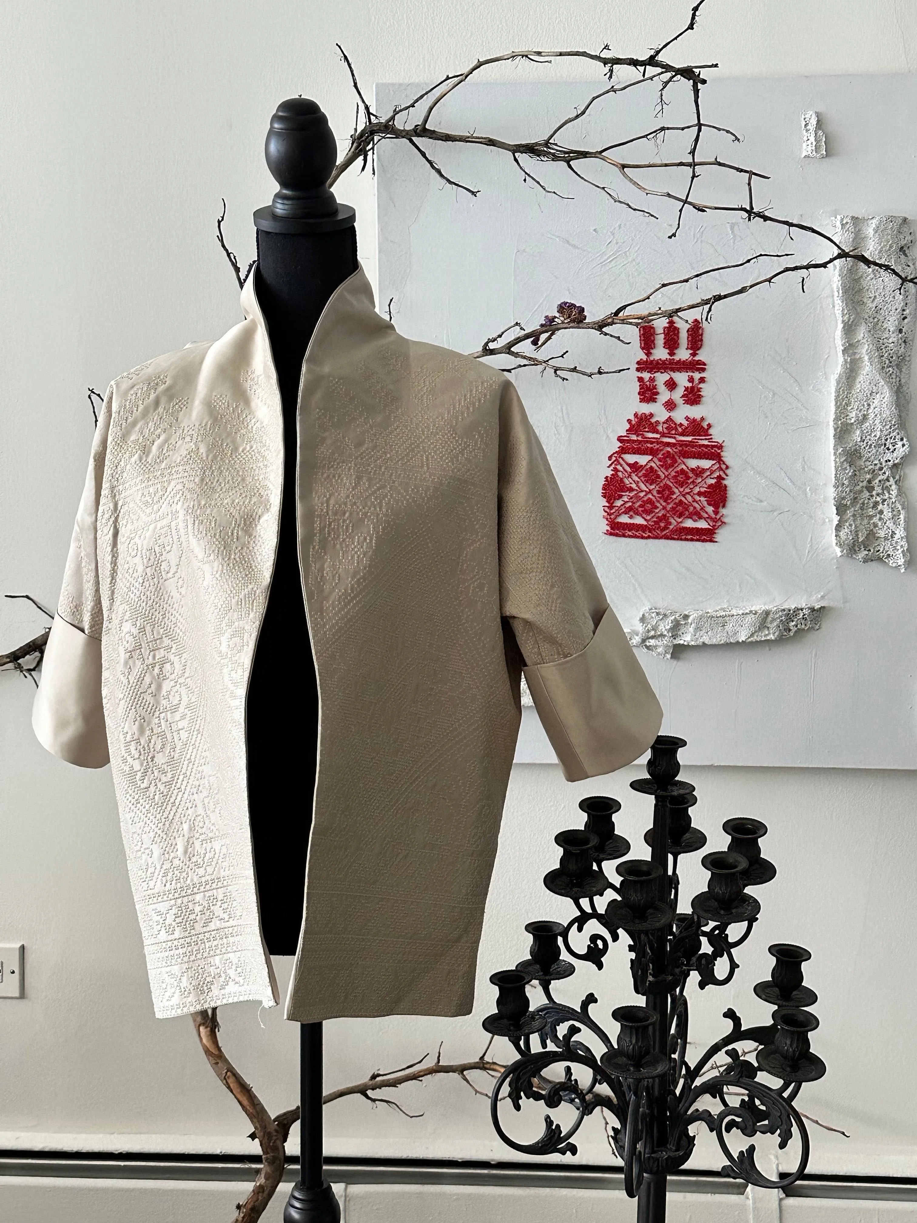 Kimono Jacket- Beige