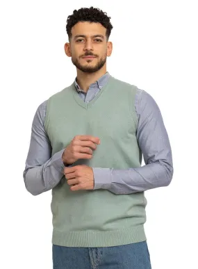 Mint V-neck Knit Vest