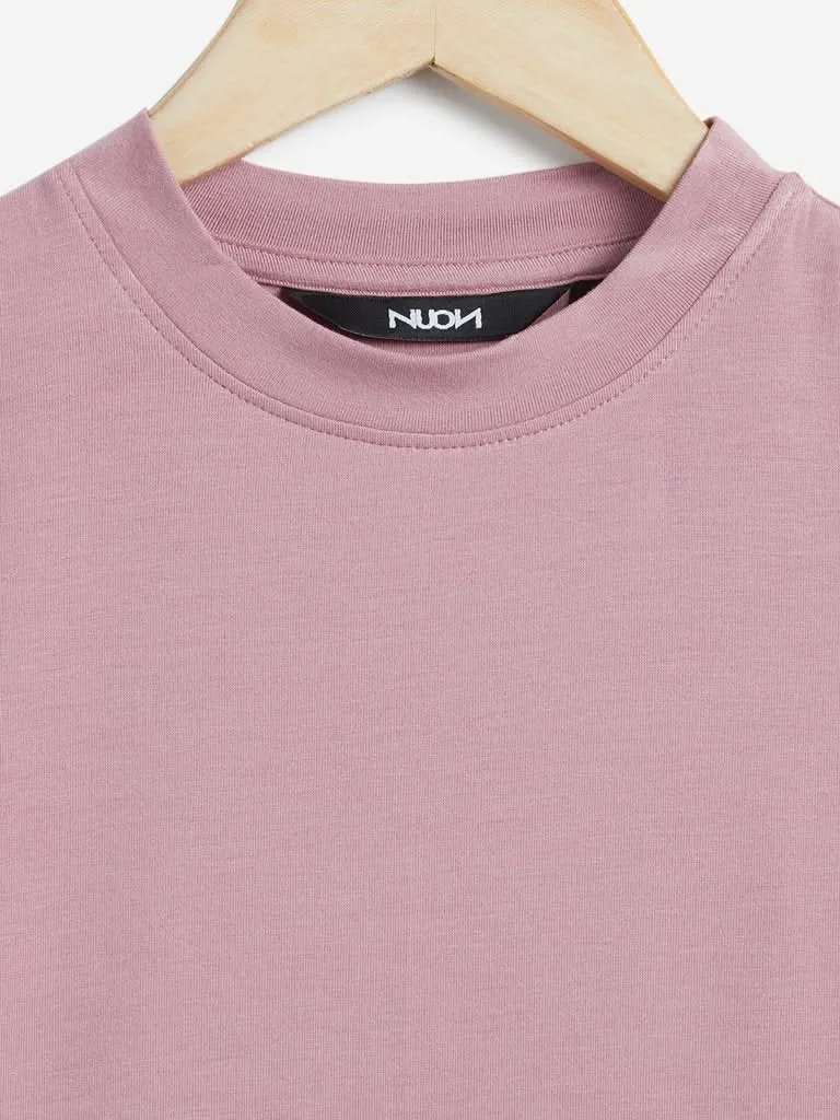 Nuon Pink Adorn Crop-Top