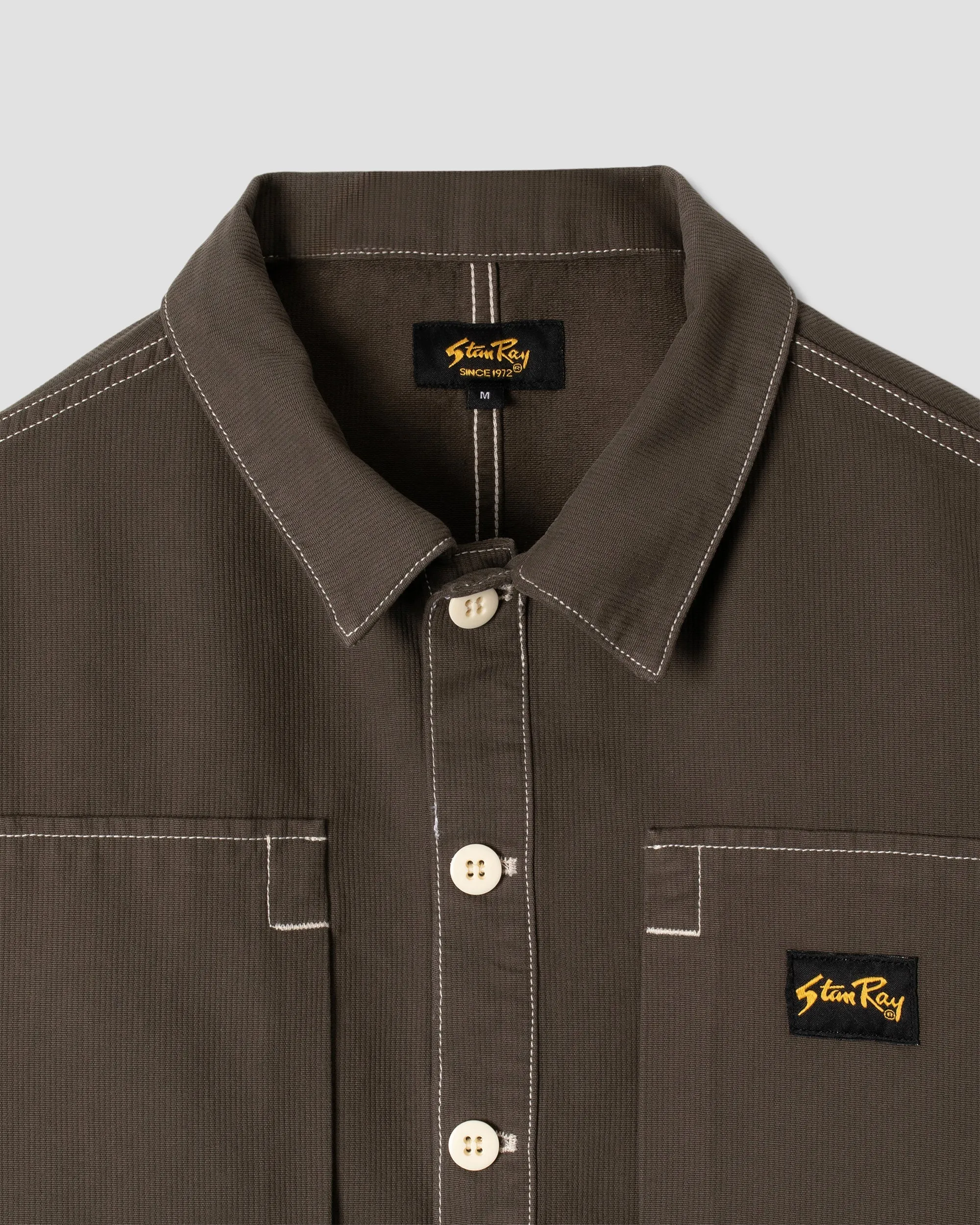 Painters Pop Over Shirt Washed Black Bedford