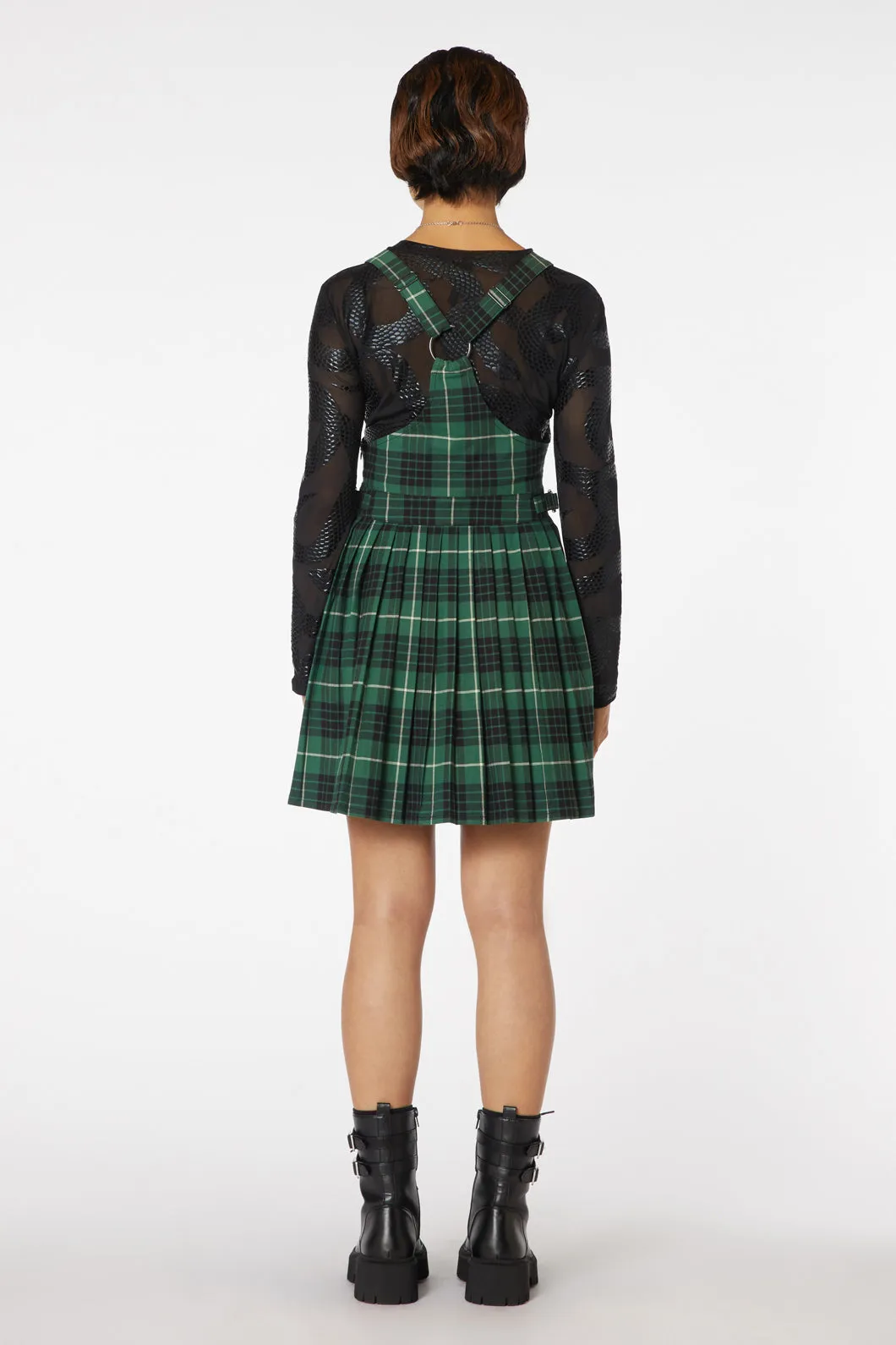 Tartan Poison Pleated Pinny
