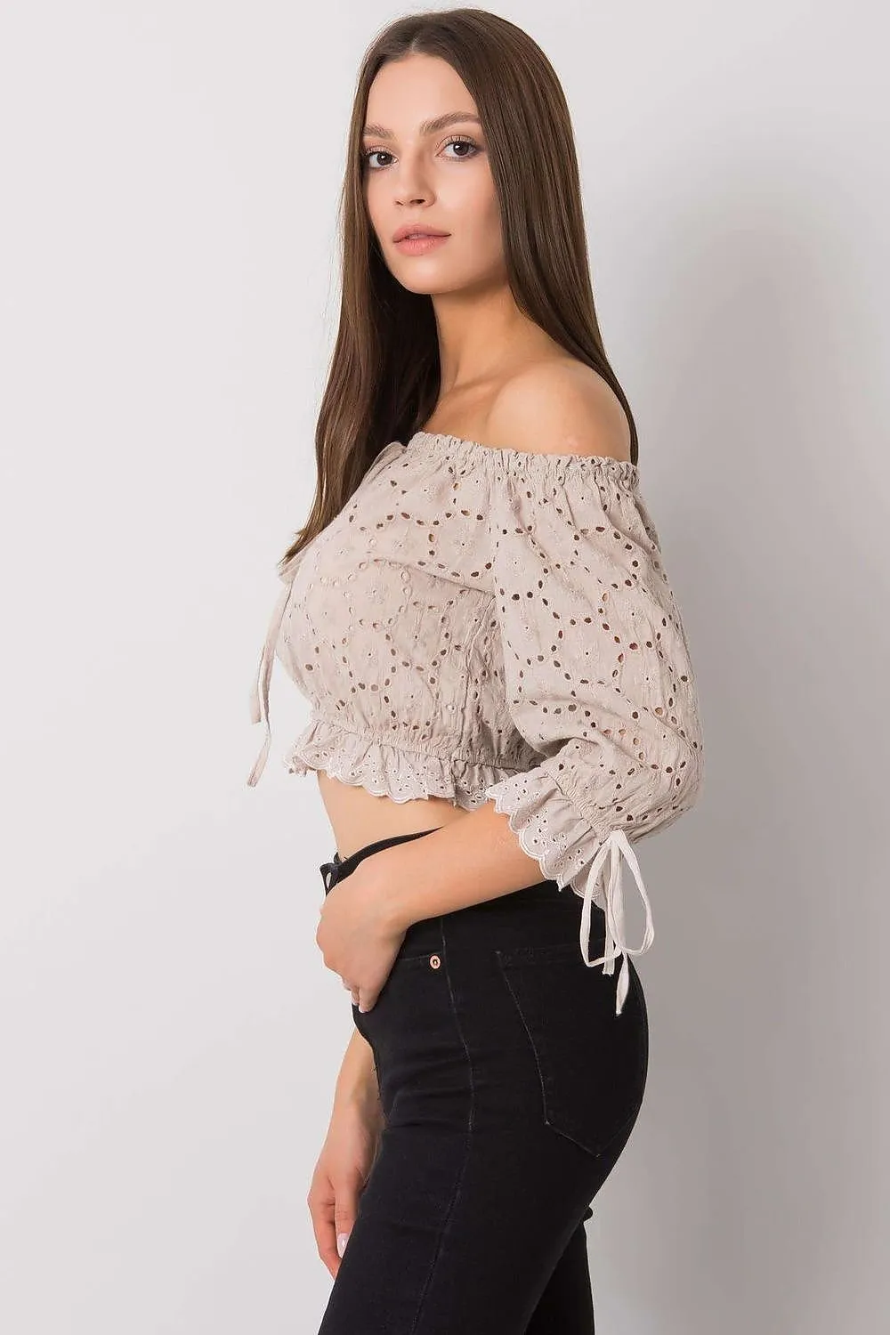 TEEK - Multi Drawstring Cropped Blouse