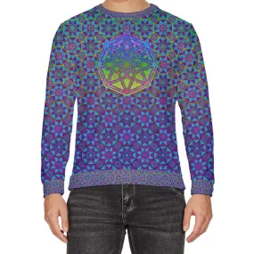 Tesseract Hypercube Velour Sweater