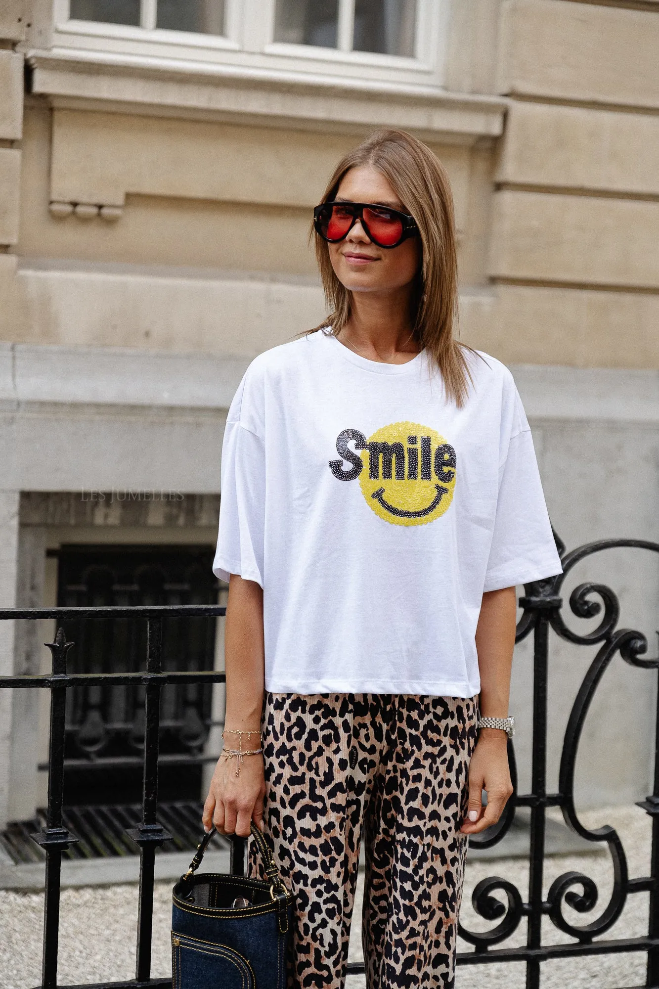 VIThea 2/4 cropped T-shirt white
